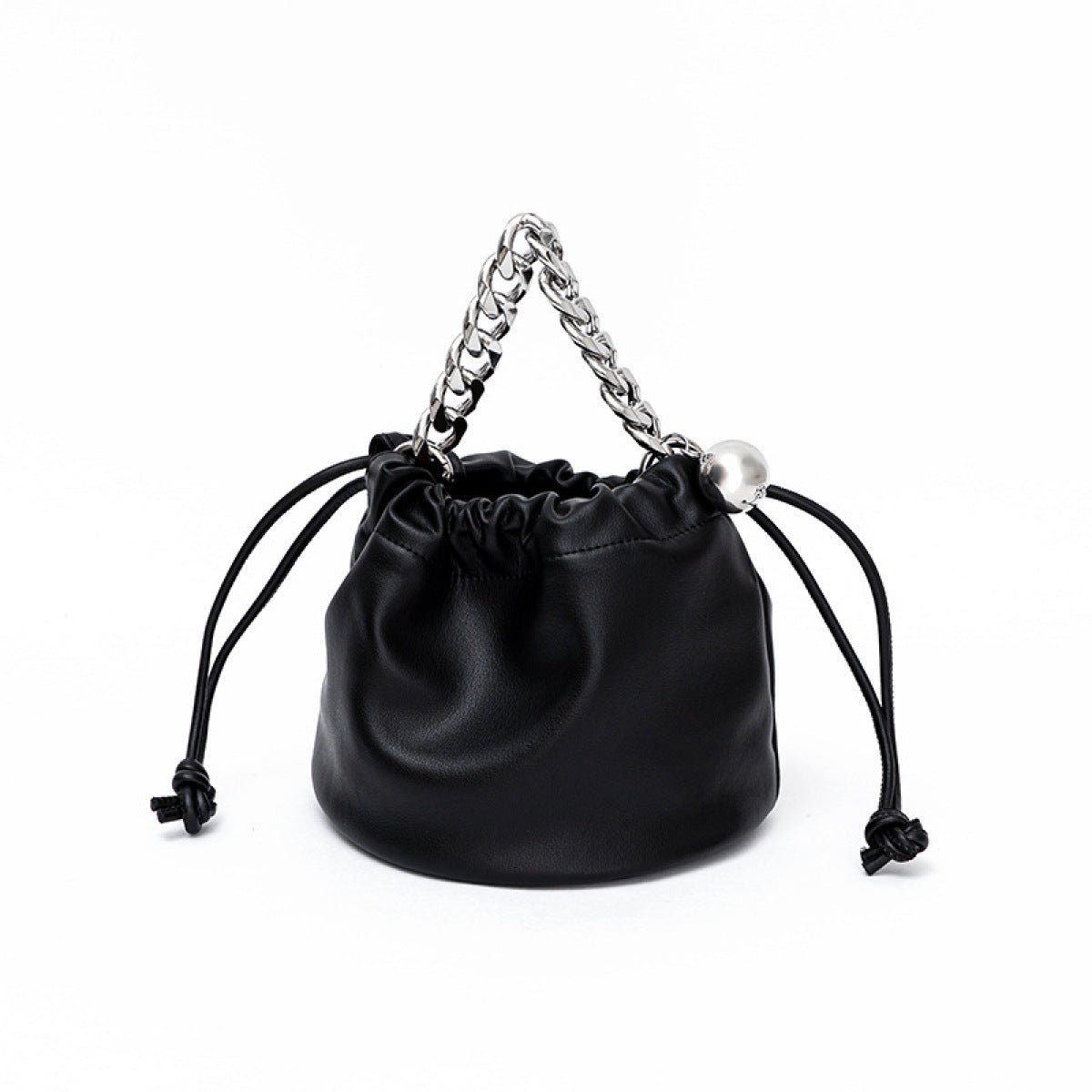 Large Capacity Drawstring Bucket Bag With Removable Handle - Shah S. Sahota