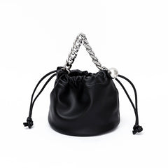 Large Capacity Drawstring Bucket Bag With Removable Handle - Shah S. Sahota