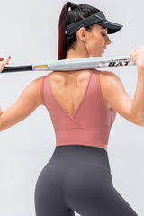 Reversible Cropped Surplice Yoga Tank - Shah S. Sahota
