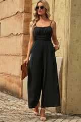 Spaghetti Strap Tied Seam Detail Jumpsuit - Shah S. Sahota