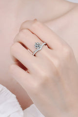 925 Sterling Silver Ring with 1 Carat Moissanite - Shah S. Sahota