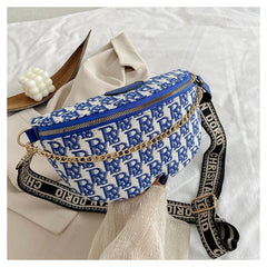 Casual Letter Crossbody Bags With Chain - Shah S. Sahota