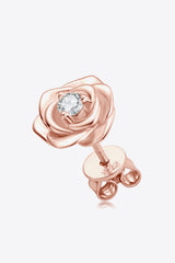 Moissanite Flower 925 Sterling Silver Earrings - Shah S. Sahota