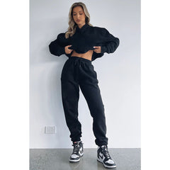 Pullover Long-Sleeved Hoodie & Tie Pocket Pants Sets - Shah S. Sahota