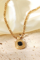 18K Gold Plated Inlaid Rhinestone Pendant Necklace - Shah S. Sahota