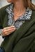Snakeskin Print Sherpa Quarter-Zip Sweatshirt - Shah S. Sahota