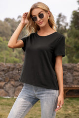 Contrast Crochet Lace Back Top - Shah S. Sahota