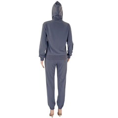 Pullover Long-Sleeved Hoodie & Tie Pocket Pants Sets - Shah S. Sahota