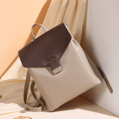 High-Capacity Zipper Patchwork Backpack With Lock - Shah S. Sahota