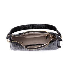 Retro Crocodile Pattern Baguette Bag - Shah S. Sahota