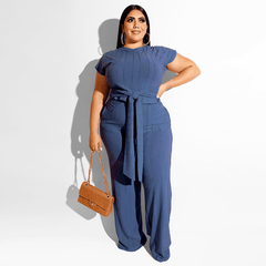 Women's Solid Color Belted Two Piece Set - Shah S. Sahota