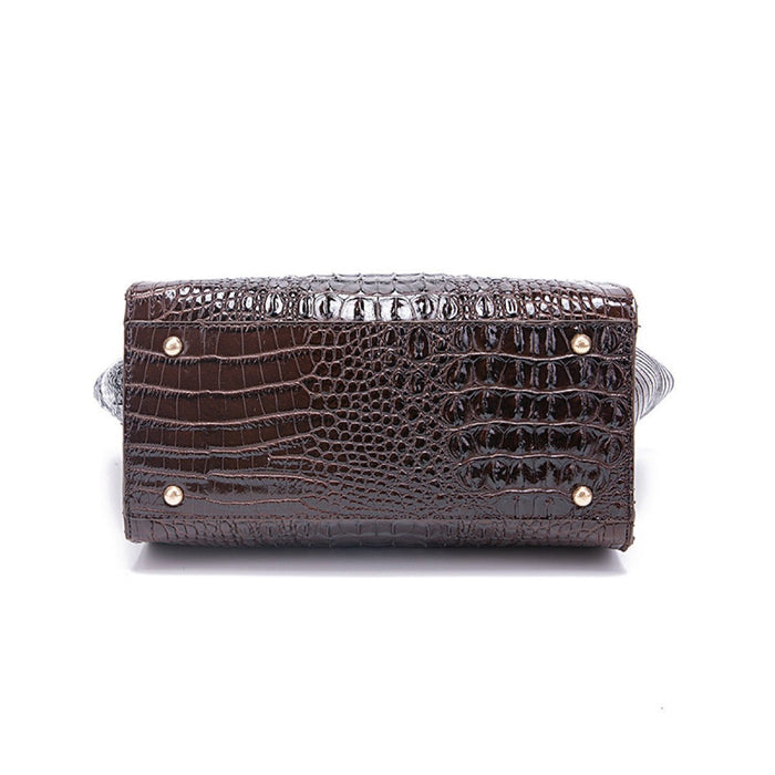 Retro Crocodile Pattern Crossbody Bag - Shah S. Sahota
