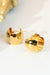 18K Gold Plated C-Hoop Earrings - Shah S. Sahota