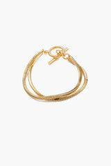 Snake Chain Toggle Clasp Bracelet - Shah S. Sahota