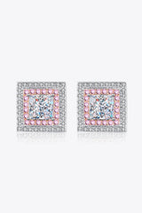 Moissanite Square Stud Earrings - Shah S. Sahota