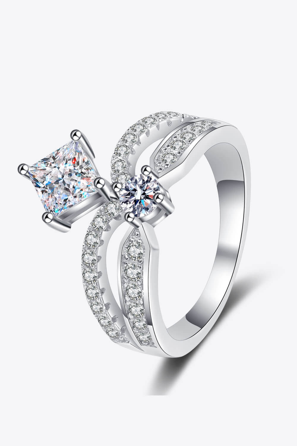 925 Sterling Silver Moissanite Crown Ring - Shah S. Sahota
