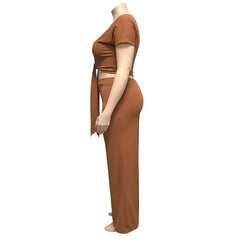 Women‘s Solid Color Two Piece Set - Shah S. Sahota