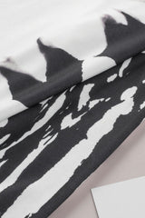 Brushstroke Print Hoodie with Kangaroo Pocket - Shah S. Sahota