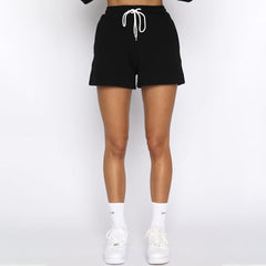 Stand-Up Collar Zipper Pullover Long-Sleeved Sweatshirts & Tie Shorts Lounge Sets - Shah S. Sahota