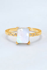 Square Moonstone Ring - Shah S. Sahota