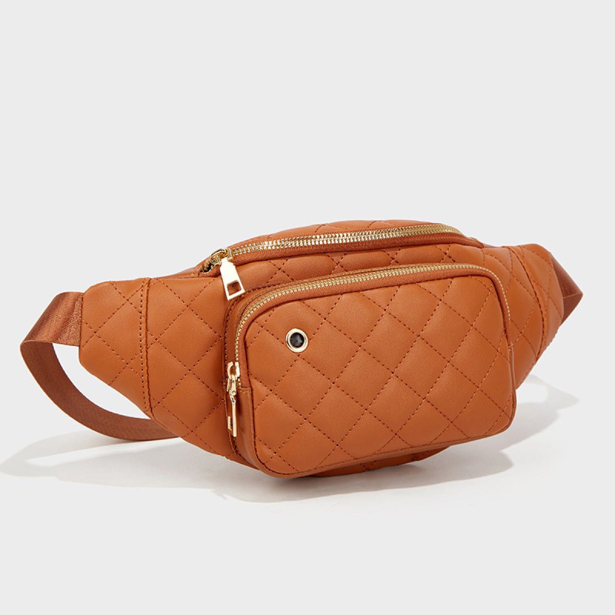 Simple Rhombus Pattern Crossbody Waist Bag - Shah S. Sahota