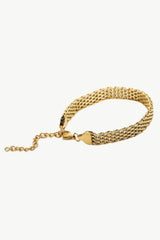 18K Gold-Plated Wide Chain Bracelet - Shah S. Sahota