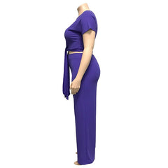 Women‘s Solid Color Two Piece Set - Shah S. Sahota
