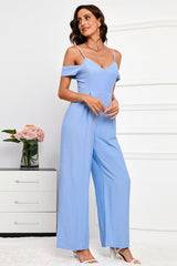 Spaghetti Strap Bow Detail Jumpsuit - Shah S. Sahota