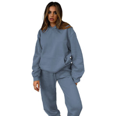 Pullover Long-Sleeved Hoodie & Tie Pocket Pants Sets - Shah S. Sahota