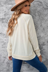 Pumpkin Graphic Raglan Sleeve Sweatshirt - Shah S. Sahota
