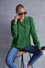 Box Pleated Drawstring Hoodie - Shah S. Sahota