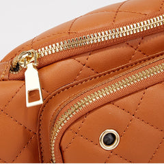 Simple Rhombus Pattern Crossbody Waist Bag - Shah S. Sahota