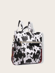 Women's Retro Vertical Square Backpack - Shah S. Sahota