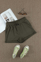 Drawstring Waist Cuffed Shorts - Shah S. Sahota