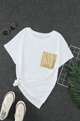 Sequin Pocket Tee - Shah S. Sahota
