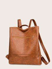 Retro Zipper Large-Capacity Backpack - Shah S. Sahota
