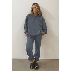 Pullover Long-Sleeved Hoodie & Tie Pocket Pants Sets - Shah S. Sahota