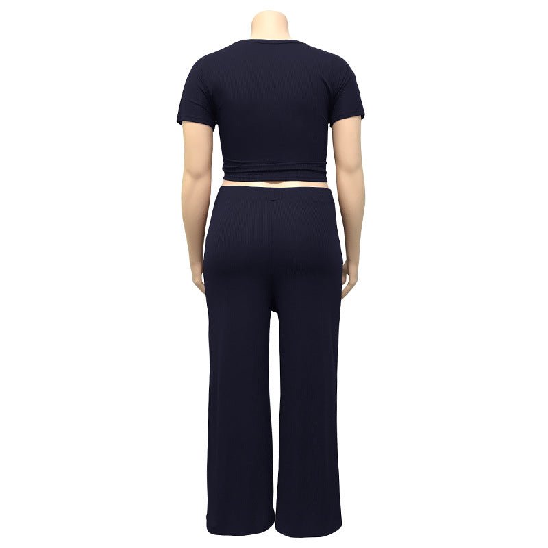 Women‘s Solid Color Two Piece Set - Shah S. Sahota