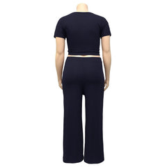 Women‘s Solid Color Two Piece Set - Shah S. Sahota