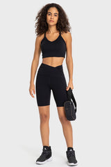V-Waist Biker Shorts - Shah S. Sahota