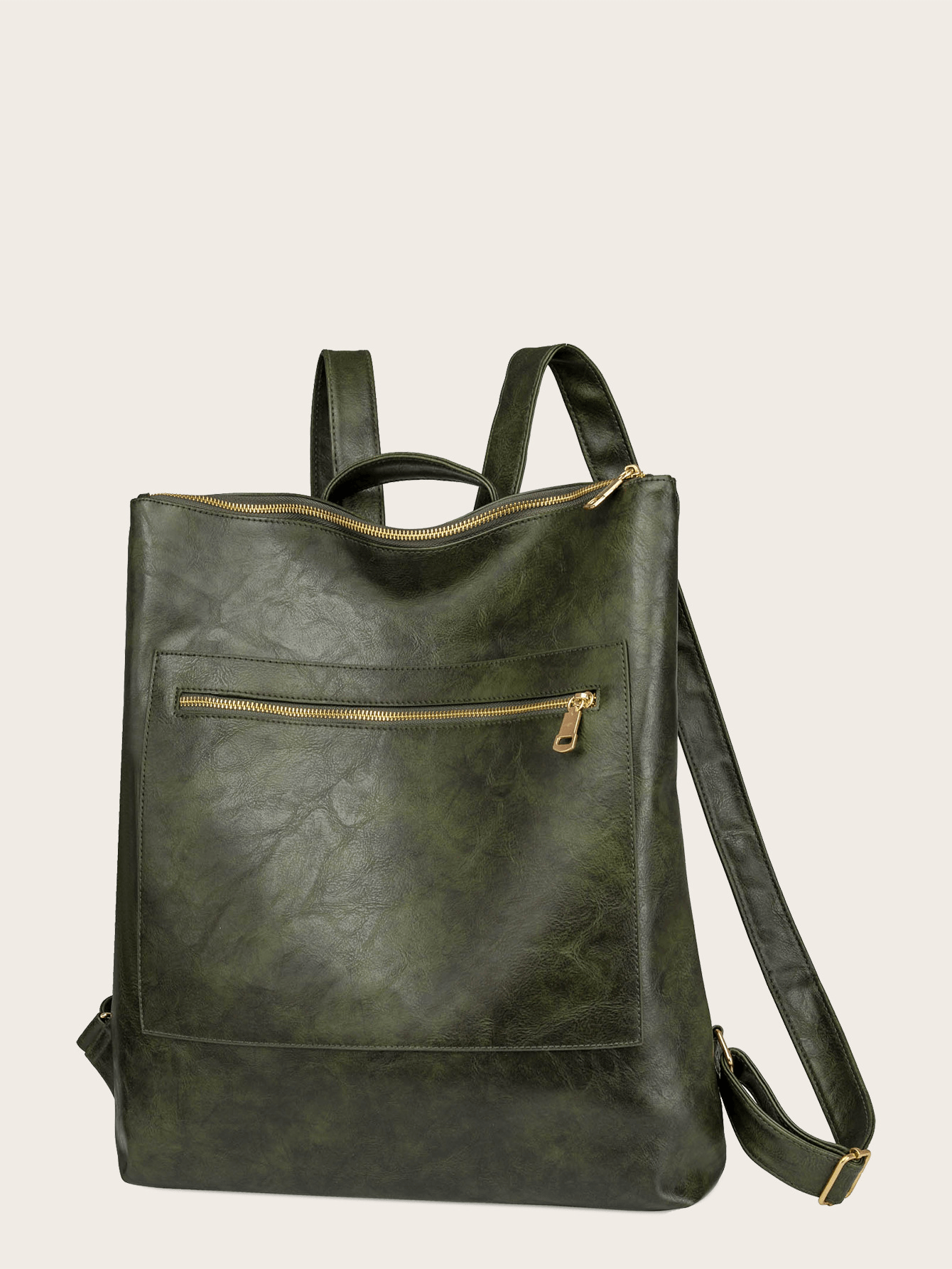 Retro Zipper Large-Capacity Backpack - Shah S. Sahota