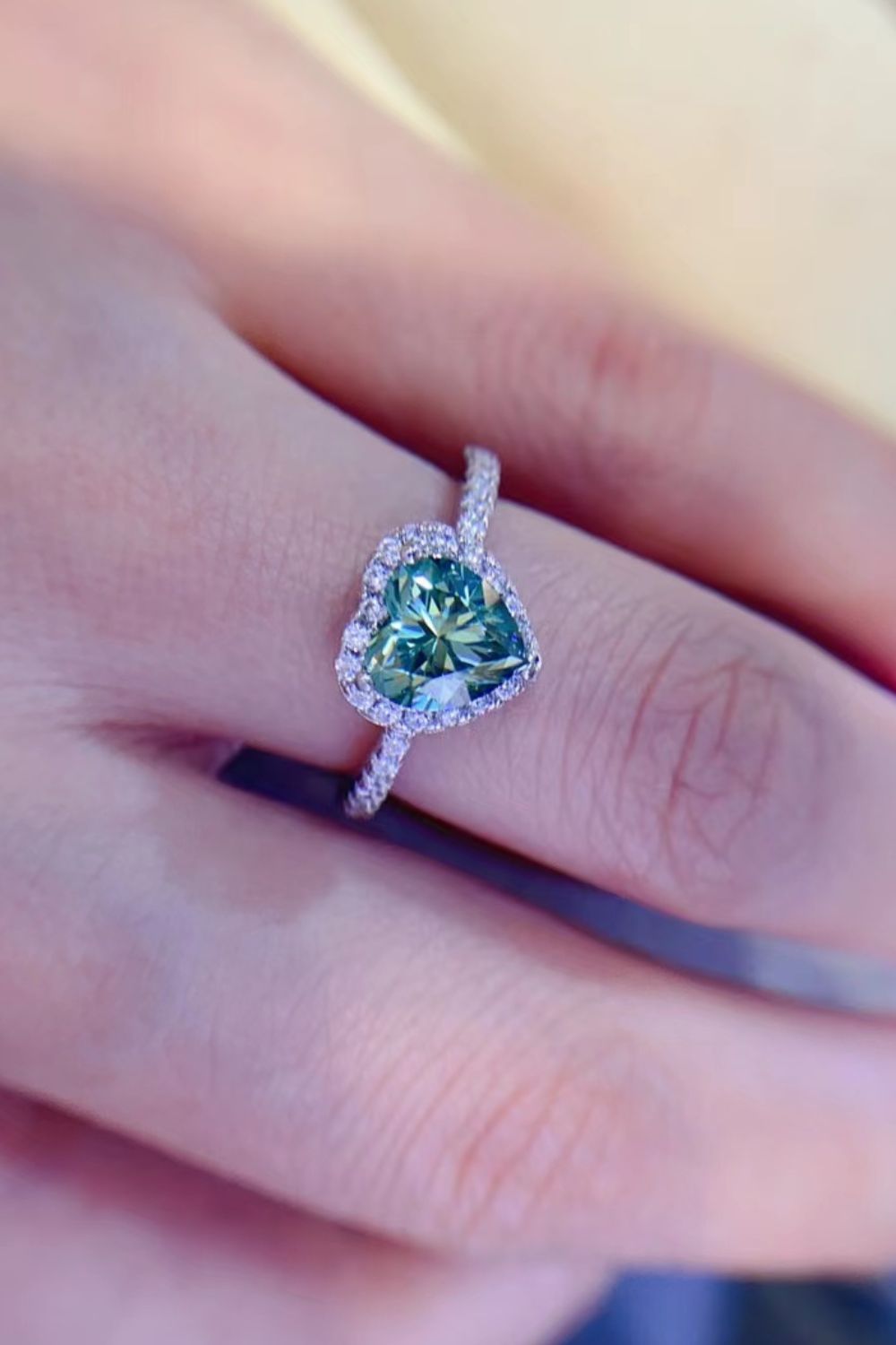 1-Carat Moissanite Heart Ring - Shah S. Sahota