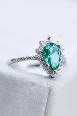 Paraiba Tourmaline Pear Shape Ring - Shah S. Sahota