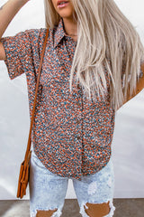 Ditsy Floral Button-Up Short Sleeve Shirt - Shah S. Sahota