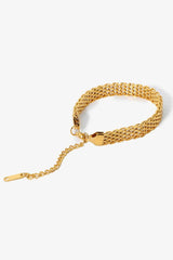 18K Gold-Plated Wide Chain Bracelet - Shah S. Sahota