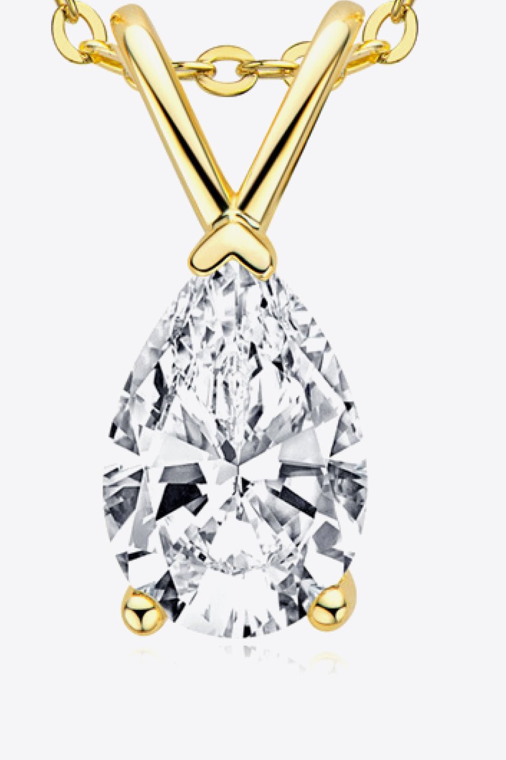 1.5 Carat Moissanite Pendant 925 Sterling Silver Necklace - Shah S. Sahota