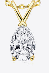 1.5 Carat Moissanite Pendant 925 Sterling Silver Necklace - Shah S. Sahota