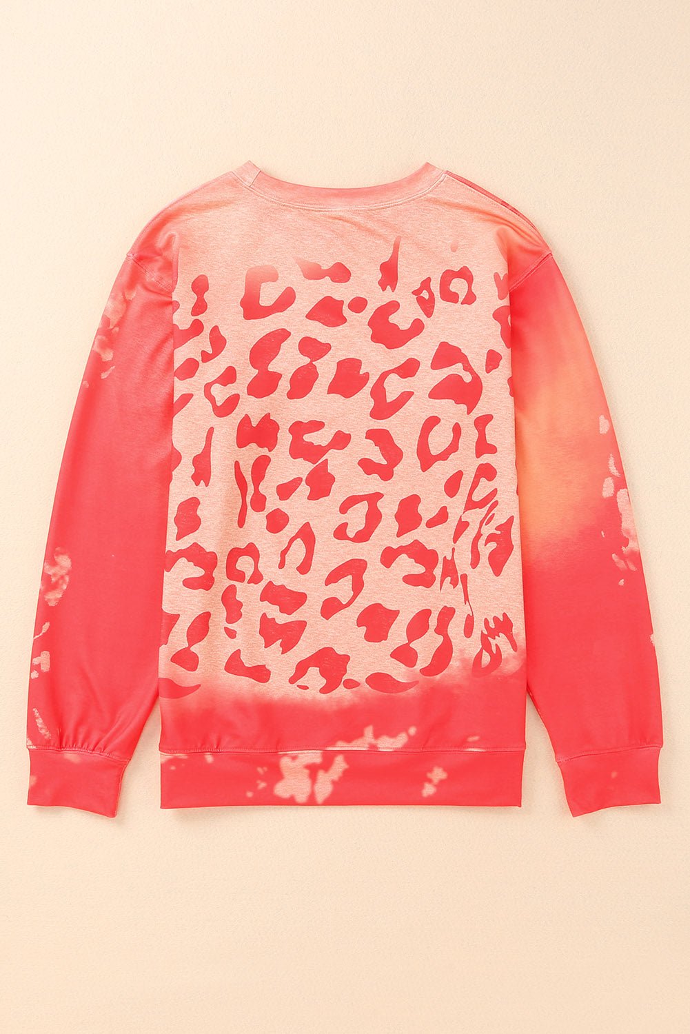Leopard Tie-Dye Crewneck Drop Shoulder Sweatshirt - Shah S. Sahota
