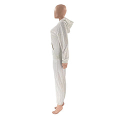 Pullover Long-Sleeved Hoodie & Tie Pocket Pants Sets - Shah S. Sahota