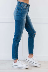 Muselooks High Rise Distressed Skinny Jeans - Shah S. Sahota